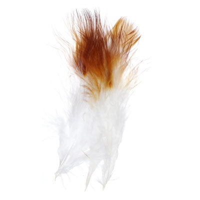 Marabou Feathers 4-6in White /Black (3 x 6g each)