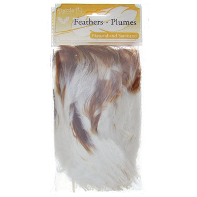 Marabou Feathers 4-6in White /Black (3 x 6g each)