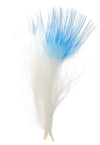 Marabou Feathers 4-6in White /Black (3 x 6g each)
