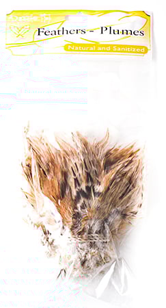 Goose Feather Natural 3-5in Strung 1yd