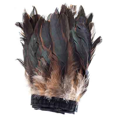 Coque Bronze Feathers 5-8in Strung 1 Yard