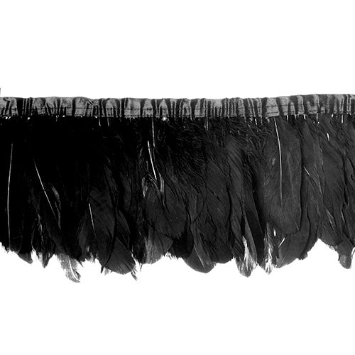 Goose Feather Strung 5.5-7in Value 2yds  Bleach