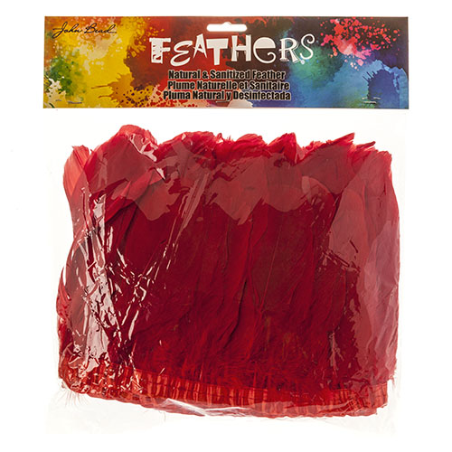 Goose Feather Strung 5.5-7in Value 2yds  Bleach