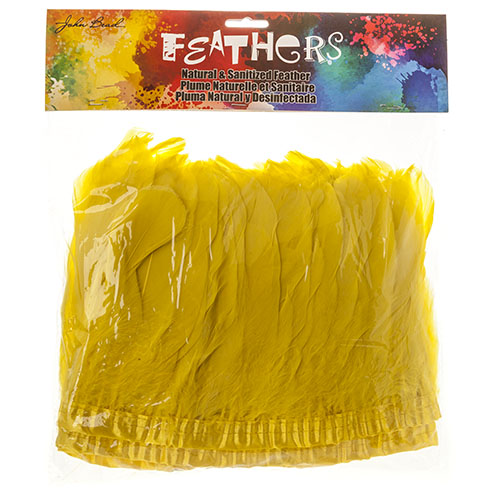 Goose Feather Strung 5.5-7in Value 2yds  Bleach