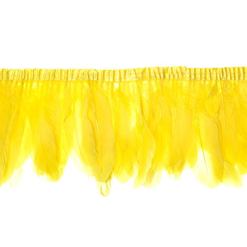 Goose Feather Strung 5.5-7in Value 2yds  Bleach