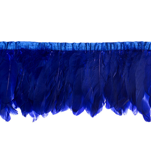 Goose Feather Strung 5.5-7in Value 2yds  Bleach