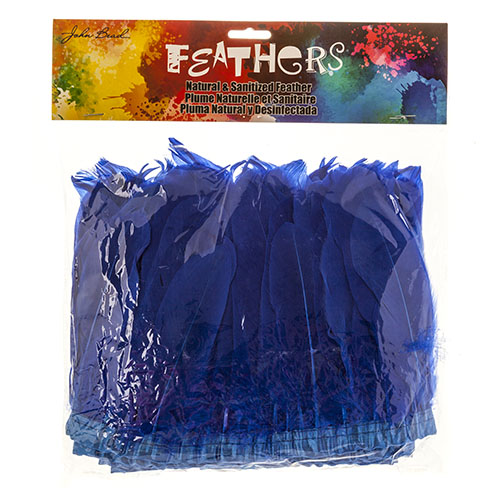 Goose Feather Strung 5.5-7in Value 2yds  Bleach