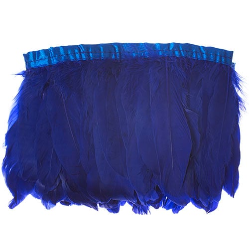 Goose Feather Strung 5.5-7in Value 2yds  Bleach