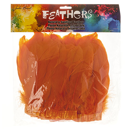 Goose Feather Strung 5.5-7in Value 2yds  Bleach