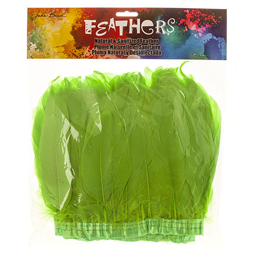 Goose Feather Strung 5.5-7in Value 2yds  Bleach