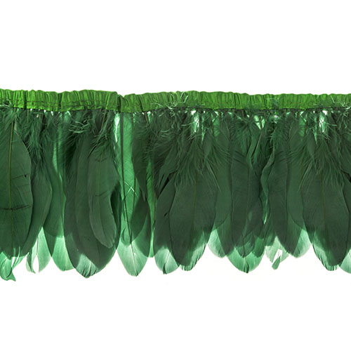 Goose Feather Strung 5.5-7in Value 2yds  Bleach