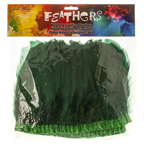 Goose Feather Strung 5.5-7in Value 2yds  Bleach