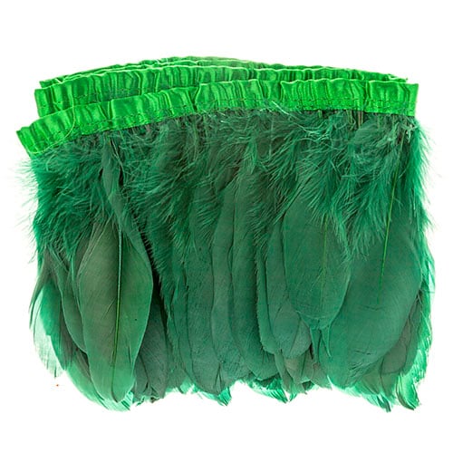 Goose Feather Strung 5.5-7in Value 2yds  Bleach