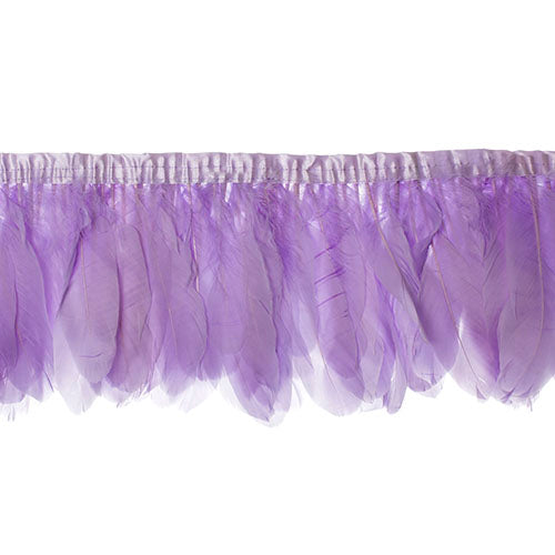 Goose Feather Strung 5.5-7in Value 2yds  Bleach