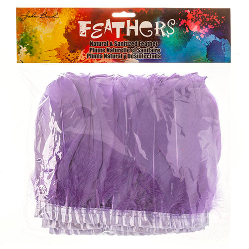 Goose Feather Strung 5.5-7in Value 2yds  Bleach