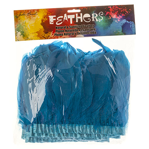 Goose Feather Strung 5.5-7in Value 2yds  Bleach
