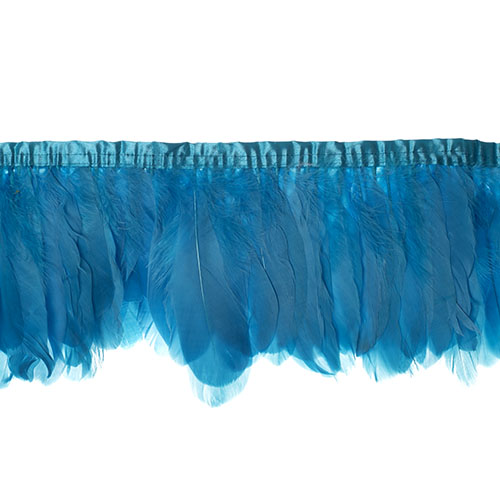 Goose Feather Strung 5.5-7in Value 2yds  Bleach
