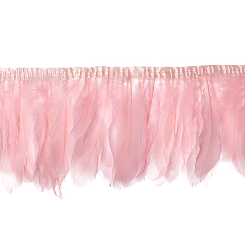 Goose Feather Strung 5.5-7in Value 2yds  Bleach