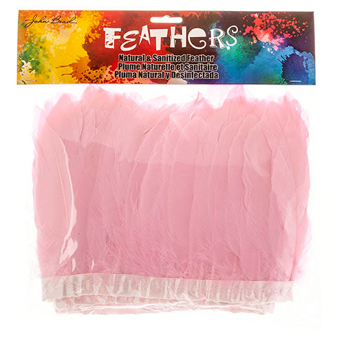 Goose Feather Strung 5.5-7in Value 2yds  Bleach