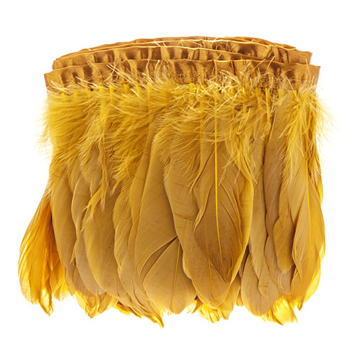 Goose Feather Strung 5.5-7in Value 2yds  Bleach