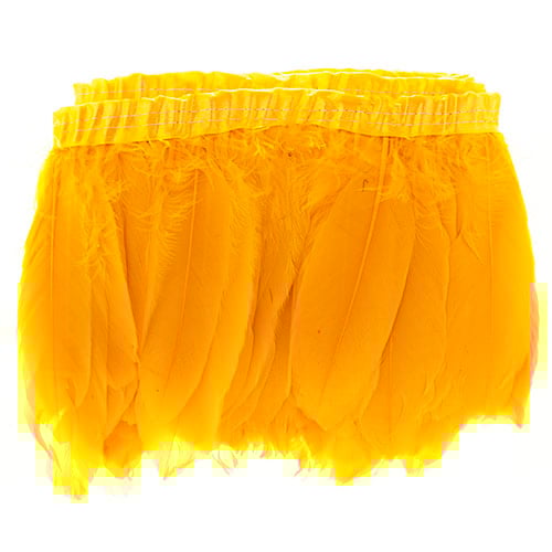 Goose Feather Strung 5.5-7in Value 2yds  Bleach