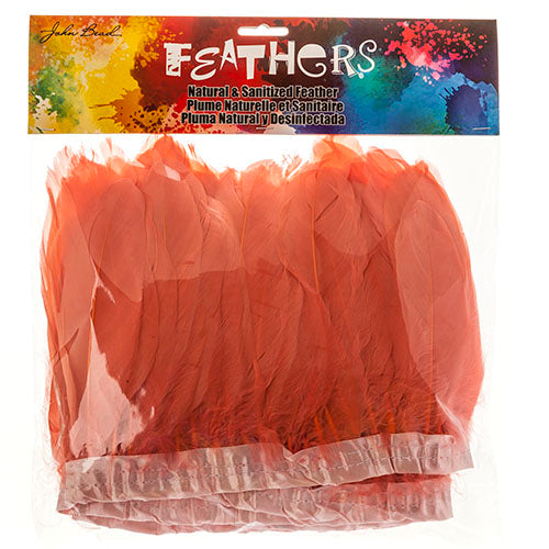 Goose Feather Strung 5.5-7in Value 2yds  Bleach