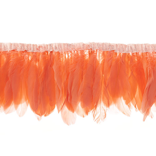 Goose Feather Strung 5.5-7in Value 2yds  Bleach