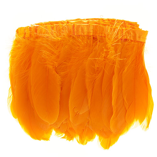 Goose Feather Strung 5.5-7in Value 2yds  Bleach