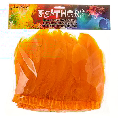 Goose Feather Strung 5.5-7in Value 2yds  Bleach