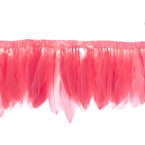 Goose Feather Strung 5.5-7in Value 2yds  Bleach