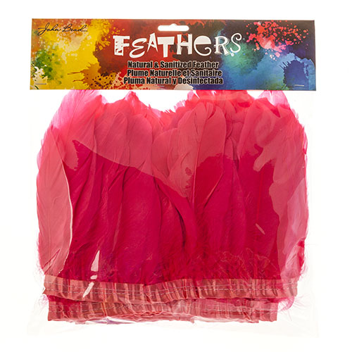 Goose Feather Strung 5.5-7in Value 2yds  Bleach