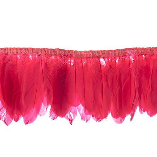 Goose Feather Strung 5.5-7in Value 2yds  Bleach