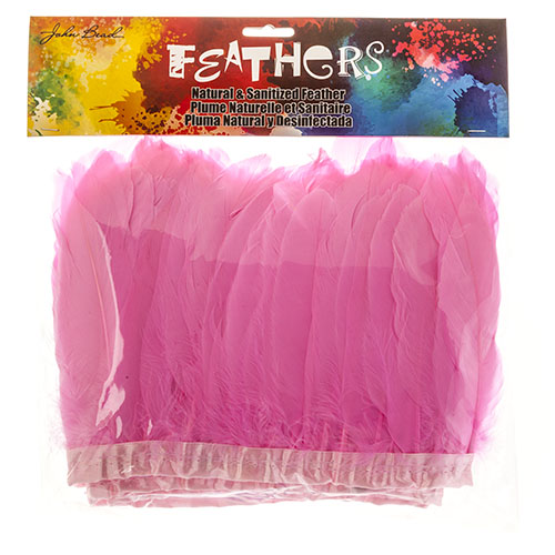 Goose Feather Strung 5.5-7in Value 2yds  Bleach