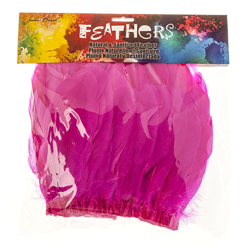Goose Feather Strung 5.5-7in Value 2yds  Bleach