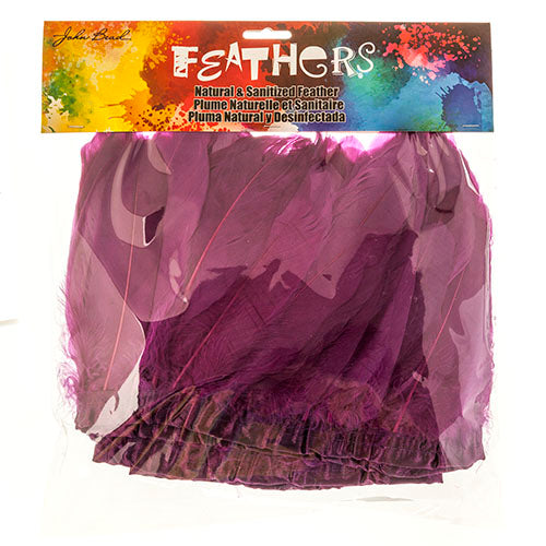Goose Feather Strung 5.5-7in Value 2yds  Bleach