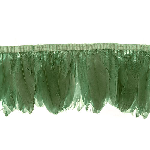 Goose Feather Strung 5.5-7in Value 2yds  Bleach