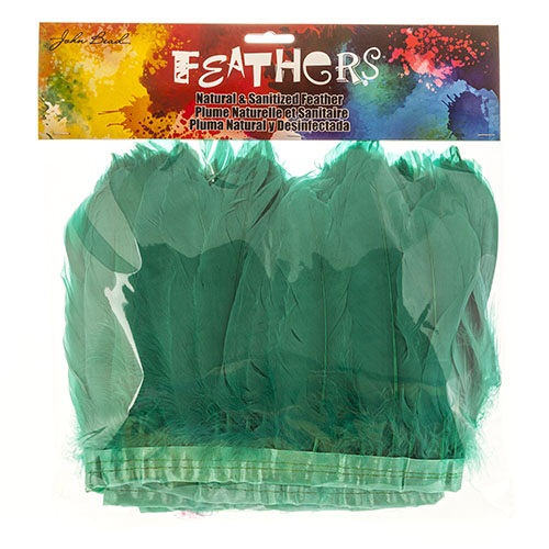 Goose Feather Strung 5.5-7in Value 2yds  Bleach