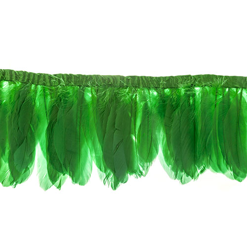 Goose Feather Strung 5.5-7in Value 2yds  Bleach