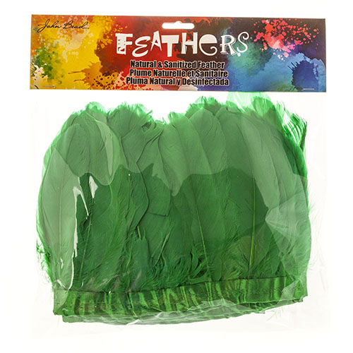 Goose Feather Strung 5.5-7in Value 2yds  Bleach