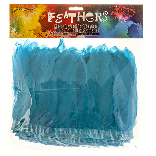 Goose Feather Strung 5.5-7in Value 2yds  Bleach