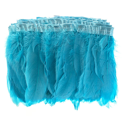 Goose Feather Strung 5.5-7in Value 2yds  Bleach