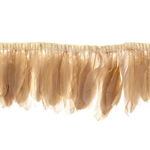 Goose Feather Strung 5.5-7in Value 2yds  Bleach
