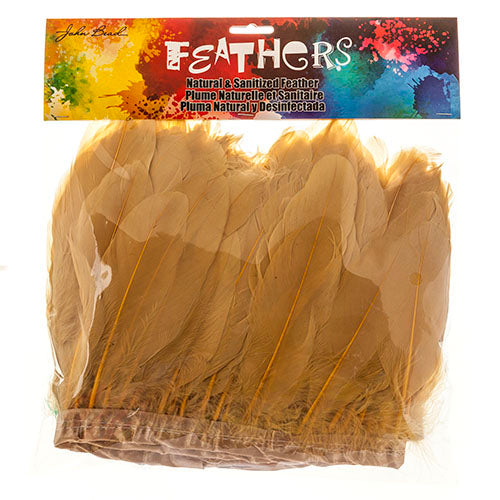 Goose Feather Strung 5.5-7in Value 2yds  Bleach