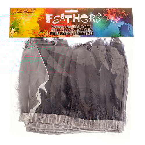 Goose Feather Strung 5.5-7in Value 2yds  Bleach