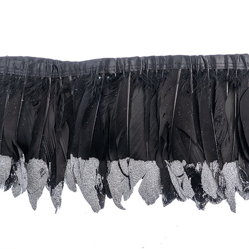 Goose Feather Strung 5.5-7in Value 1yd