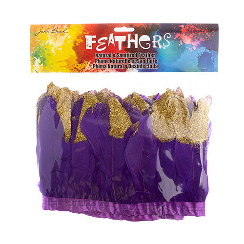 Goose Feather Strung 5.5-7in Value 1yd