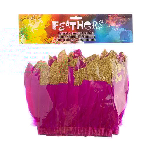 Goose Feather Strung 5.5-7in Value 1yd