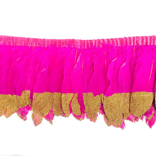 Goose Feather Strung 5.5-7in Value 1yd