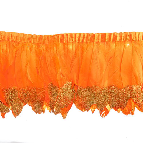 Goose Feather Strung 5.5-7in Value 1yd