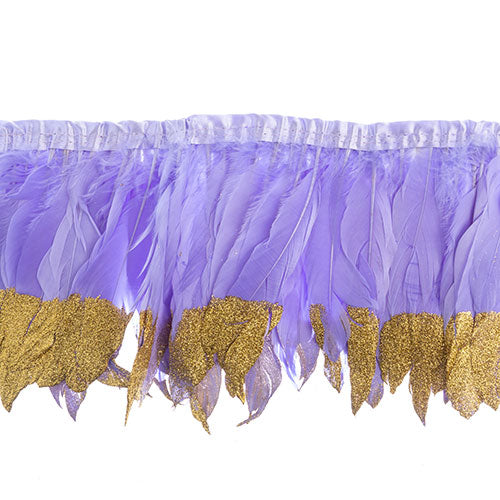 Goose Feather Strung 5.5-7in Value 1yd